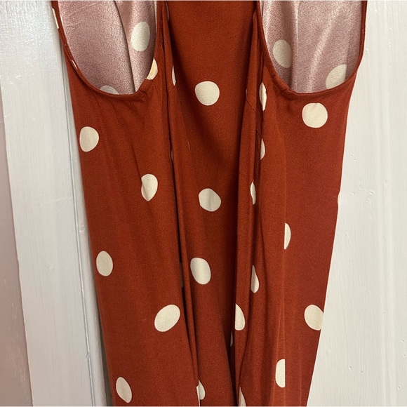 JUST - calia top - orange with polka dots - sustainable fashion - Picture 5 of 7